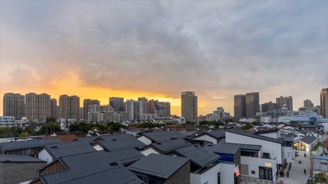 「天宁」青果巷 日转夜亮灯