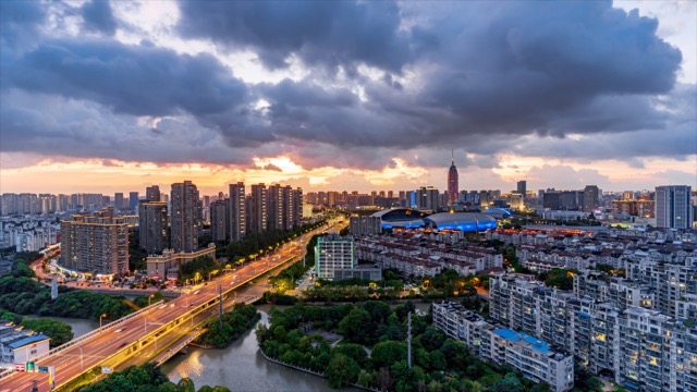 「新北」奥体中心，传媒大厦，文化广场火烧