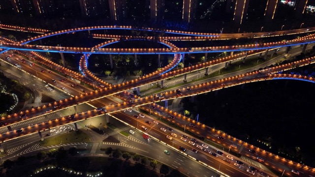 龙城高架 夜景
