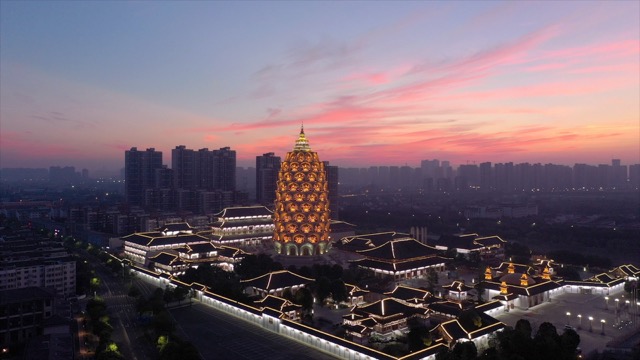 「武进」宝林寺夜景