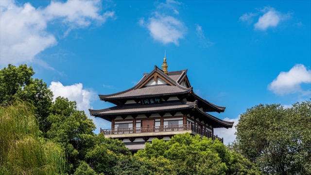 「天宁」东坡公园仰苏阁 日景