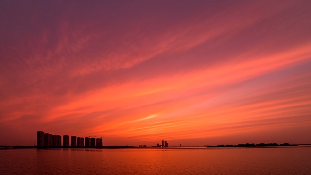 「武进」西太湖日出