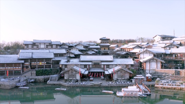 「金坛」茅山东方盐湖城雪景