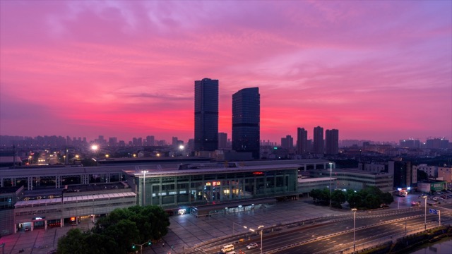 常州火车站 日出