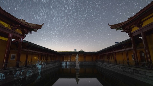 「溧阳」瓦屋山宝藏禅寺星空