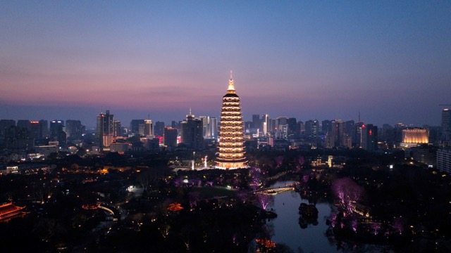天宁宝塔 夜景