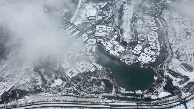 「金坛」茅山东方盐湖城 雪景