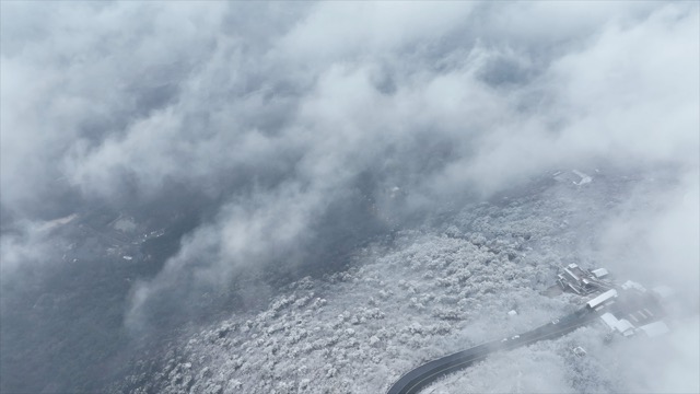 「金坛」茅山雪景索道