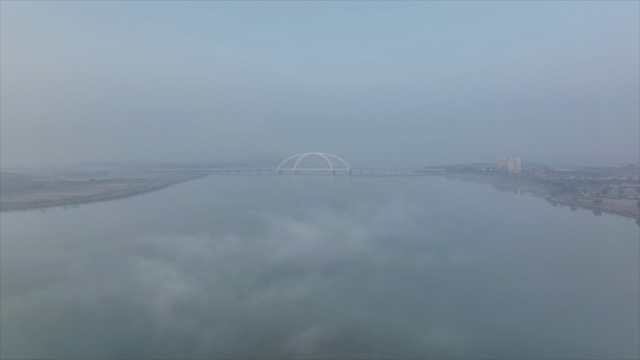 「金坛」钱资湖晨雾