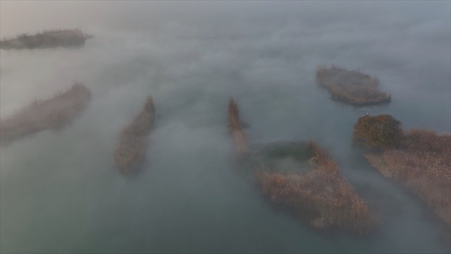 「金坛」钱资湖晨雾