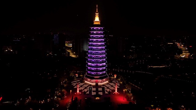 2022天宁宝塔 灯光秀
