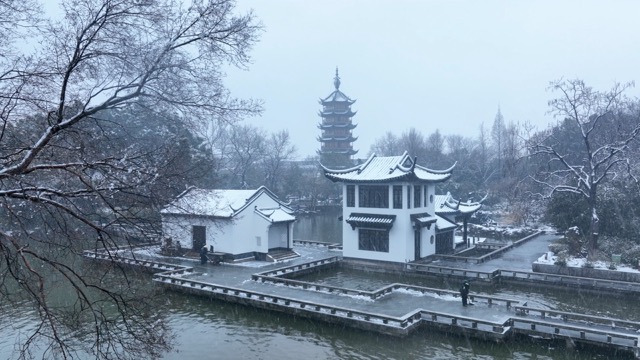 红梅公园 雪景