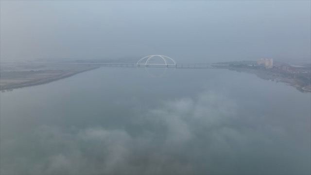 「金坛」钱资湖晨雾