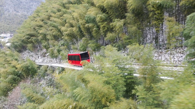 「溧阳」南山竹海观光缆车 