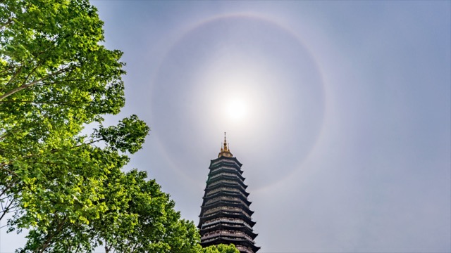 天宁寺日晕