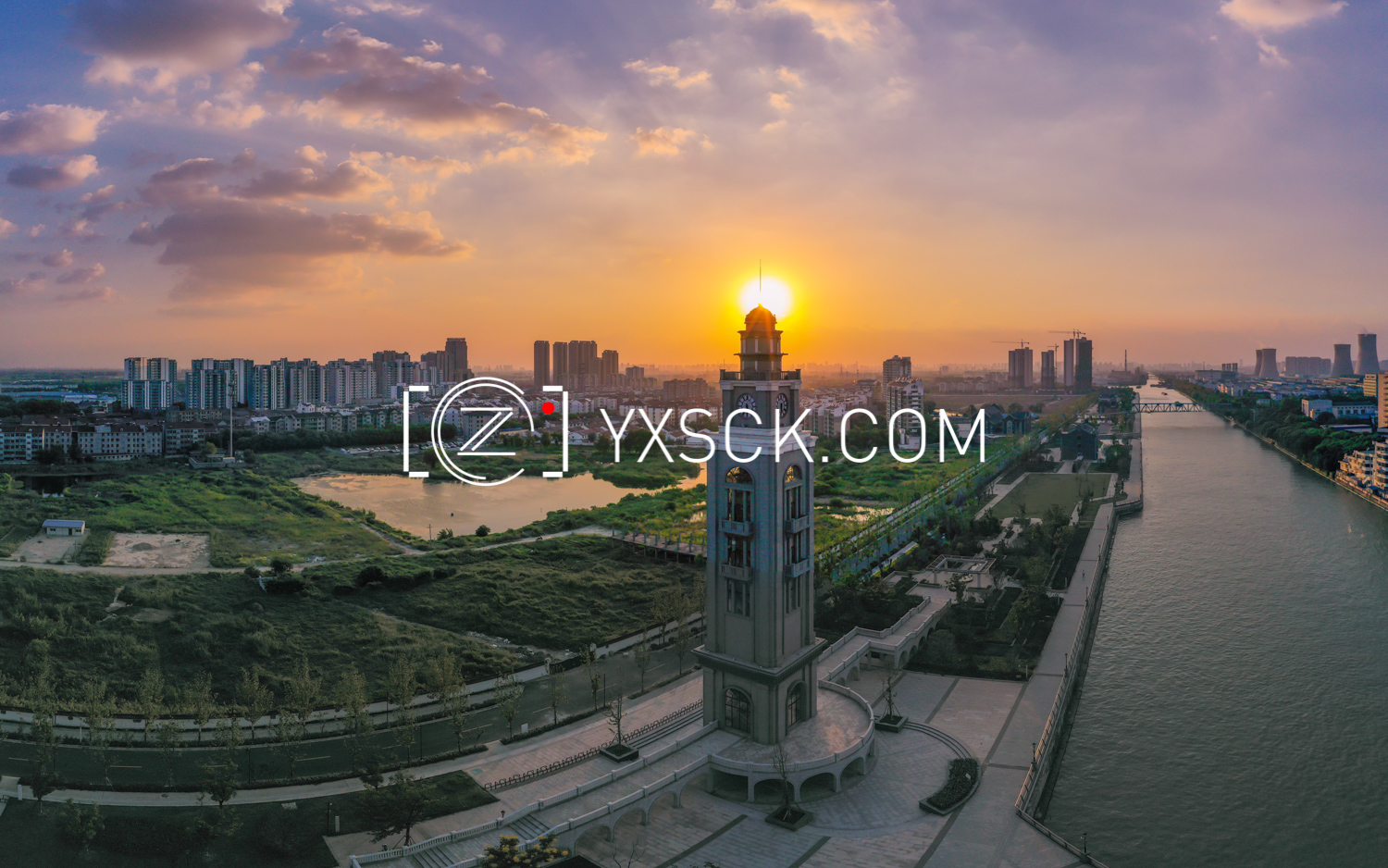 戚墅堰 钟塔日落