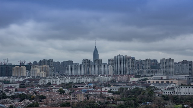 新老城区 台风天
