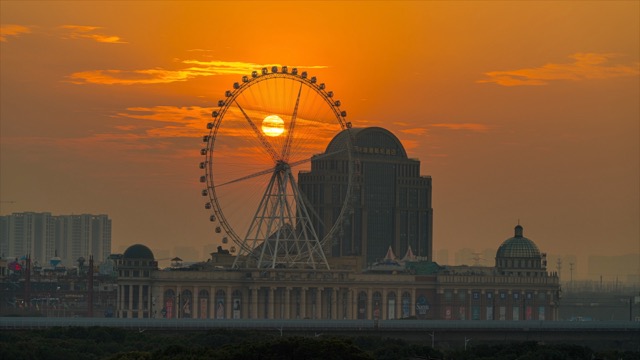 江南环球港 日落