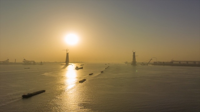 常泰大桥船流