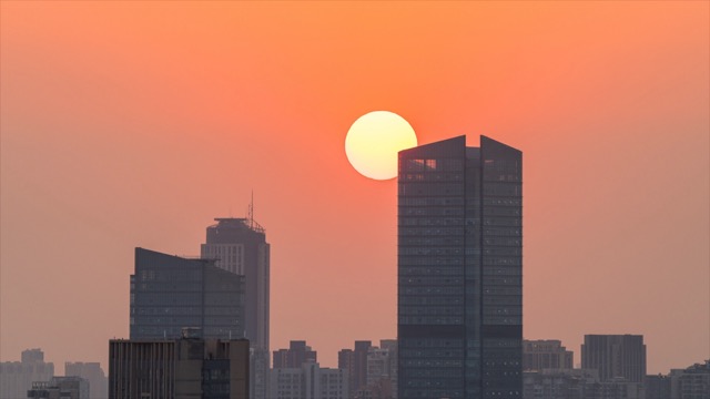 「天宁」时代广场日落