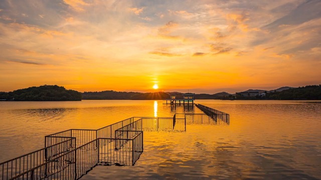 「溧阳」天目湖晚霞