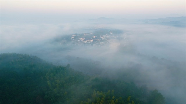 「溧阳」竹塘村日出风光
