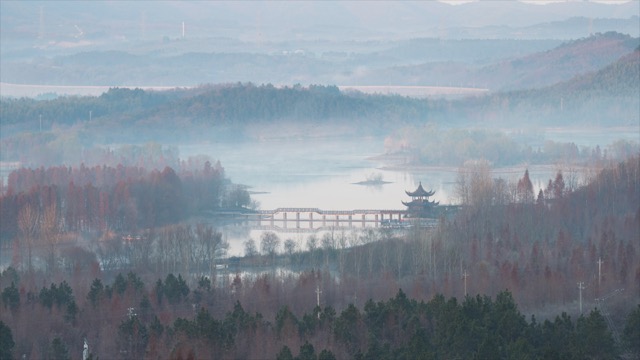 「溧阳」天目湖湿地公园日出