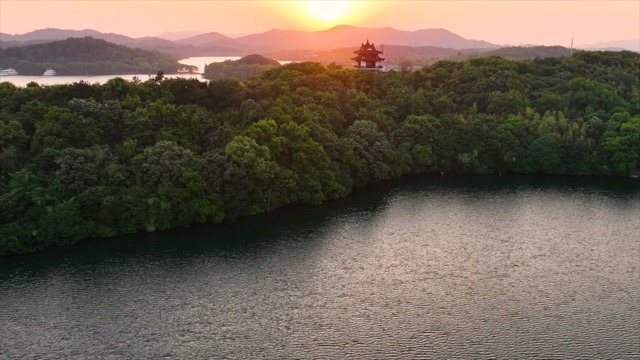 「溧阳」天目湖晚霞