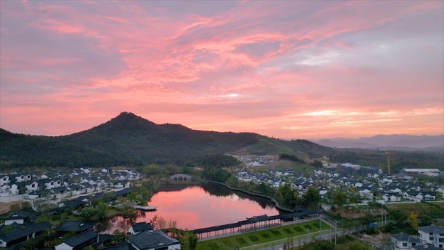 「溧阳」朝霞 乡村