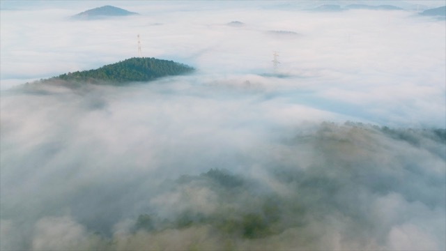 「溧阳」天目湖山区平流雾