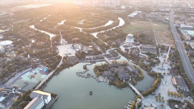 春秋淹城高空航拍