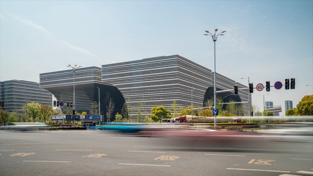 8K文化广场交通灯延时
