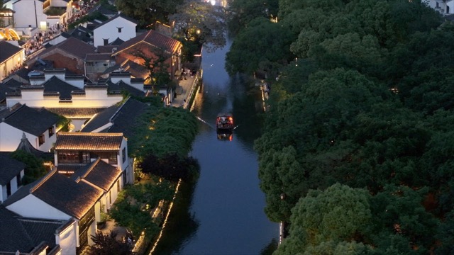 「新北」青果巷游船夜景