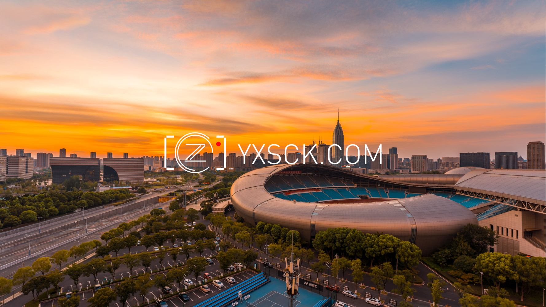 奥体传媒文化广场同框