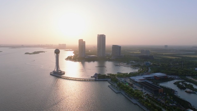 西太湖揽月湾 日落