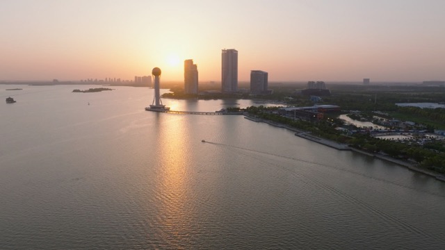 西太湖揽月湾 日落