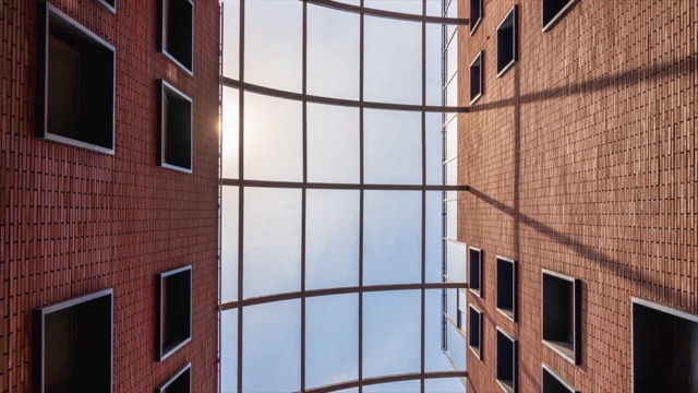 常州市老图书馆建筑光影延时