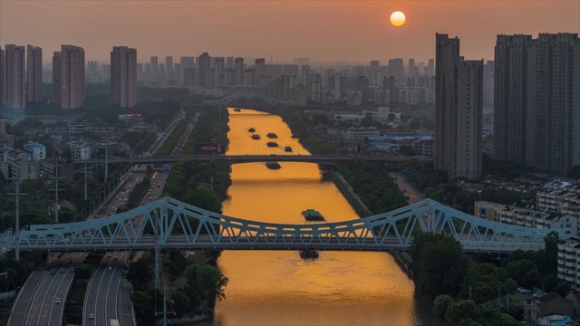 龙城大桥 亮灯夜景