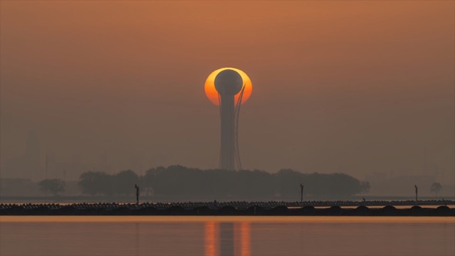 西太湖日出
