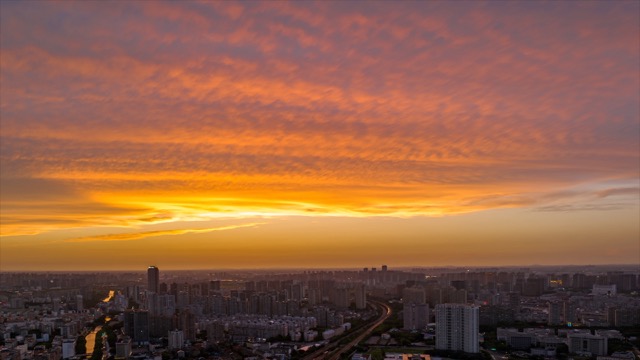 「天宁」晚霞