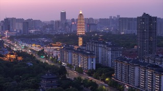 东坡公园 运河夜景