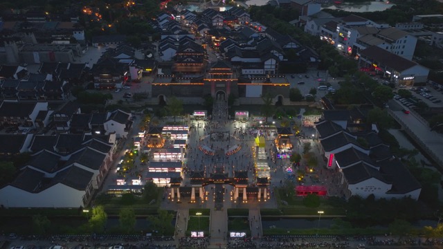 「武进」春秋淹城 夜景航拍