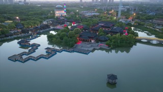 武进淹城春秋乐园 王宫夜景