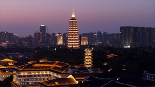 天宁寺文笔塔运河