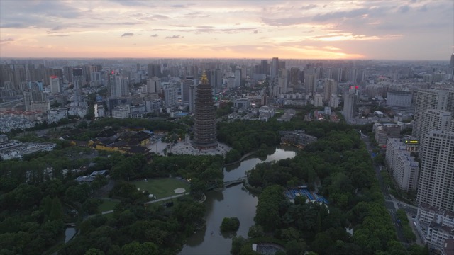 「天宁」天宁寺台风天晚霞