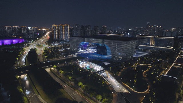 「新北」文化广场夜景