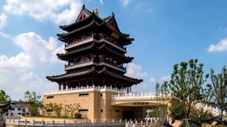「天宁」菱溪公园九峰阁