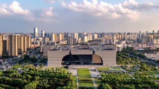 「新北」文化广场日落