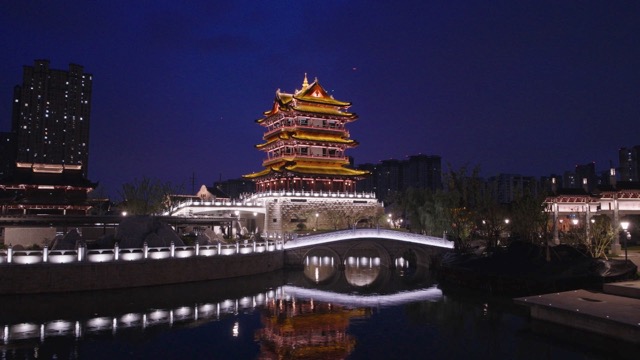 「天宁」菱溪公园夜景