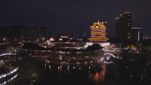 「天宁」菱溪公园夜景